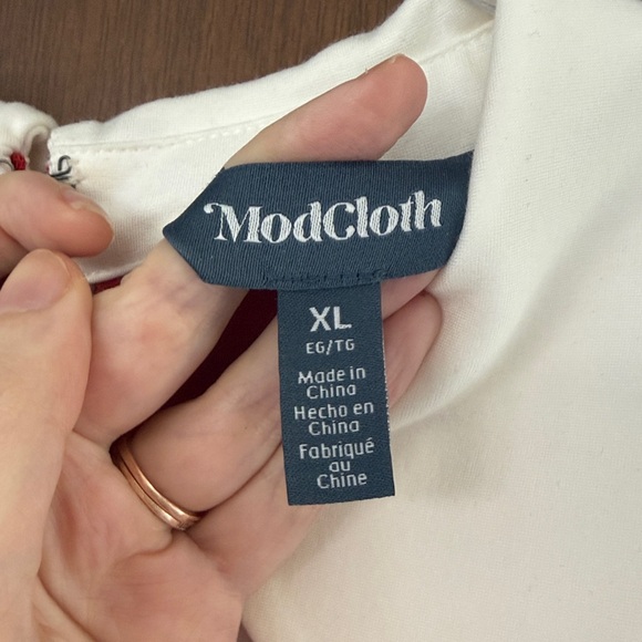 ModCloth Rebel in Retro Tie Neck Dress-XL - Picture 5 of 8